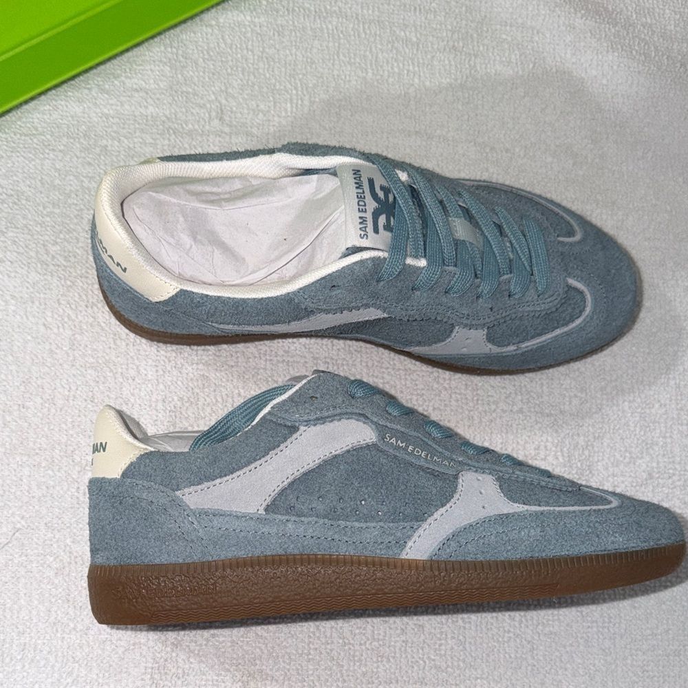 Sam Edelman Blue and White Sneakers